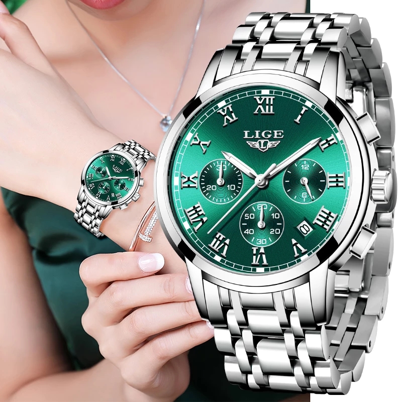 Lux Watch - LIGE 2024 New Fashion Women Watches