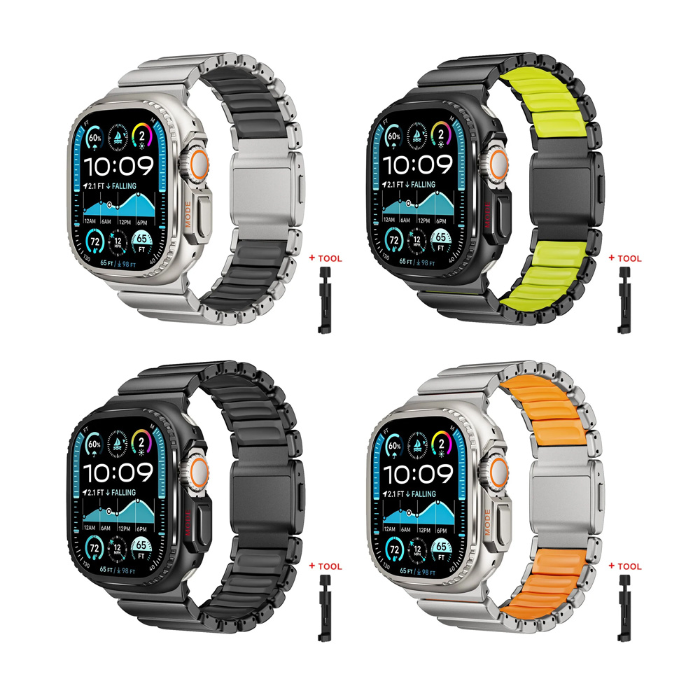 Luxury Watch Apple Bands - Luxury Titanium Band+Metal Case Alloy Case