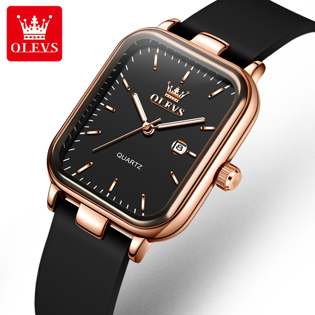 Luxury Watch Logos - OLEVS Luxury Watch For Woman Rectangular