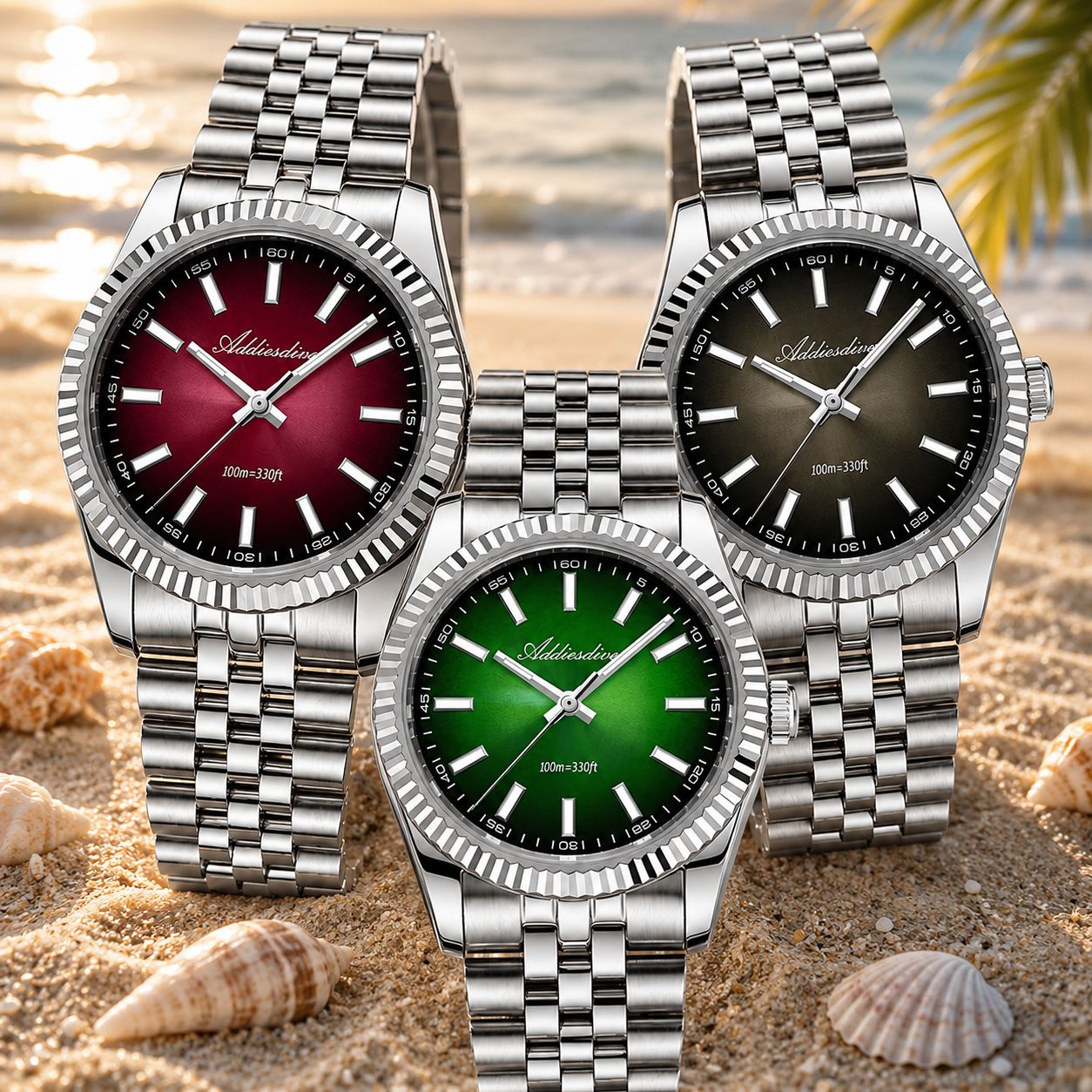 Luxury Watch Japan - ADDIESDIVE 36MM Japan VH31 100m Waterproof