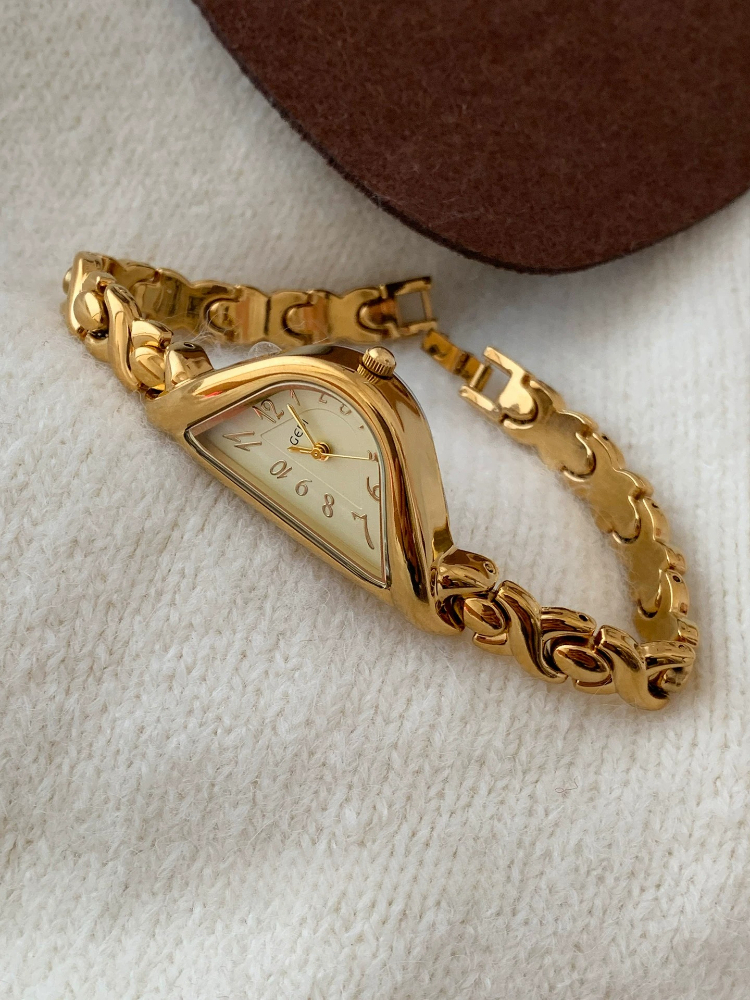 Luxury Watch Leather - Light Luxury 22mm Gold Waterproof Quartz