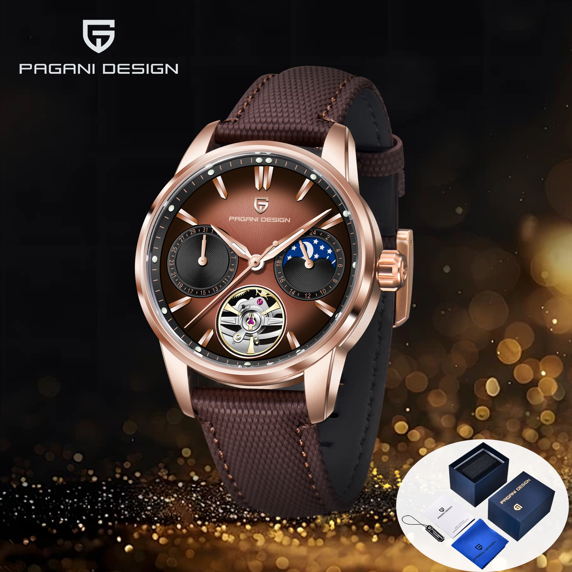 Luxury Watch Leather - 2025 Men's Watches PAGANI DESIGN Luxury