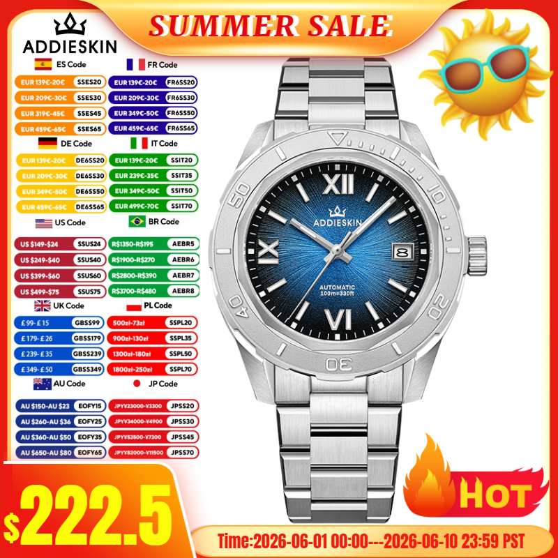 Sapphire Crystal Display - AddiesKin K002 Automatic Mechanical Luxury Watch