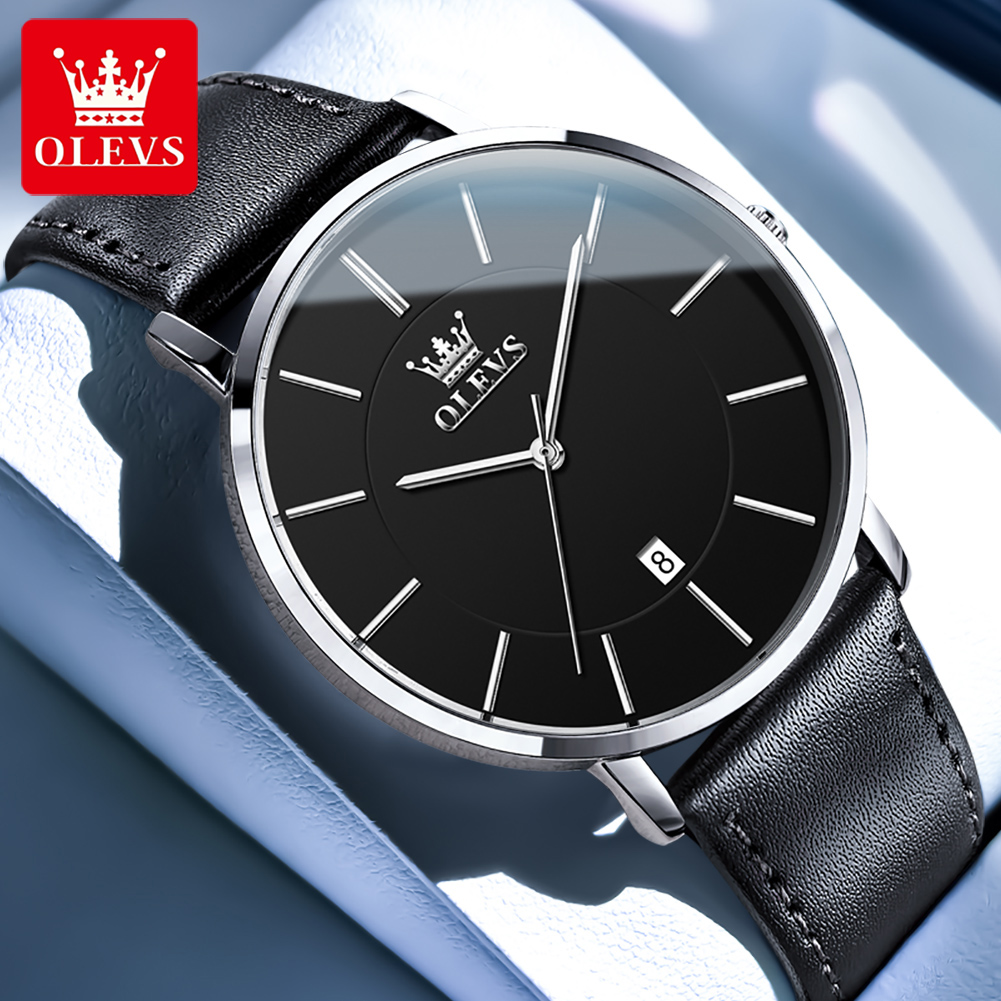 OLEVS Ultra Thin 6.5mm Top Ori - مراجعة Luxury Watch For Sale وسعره