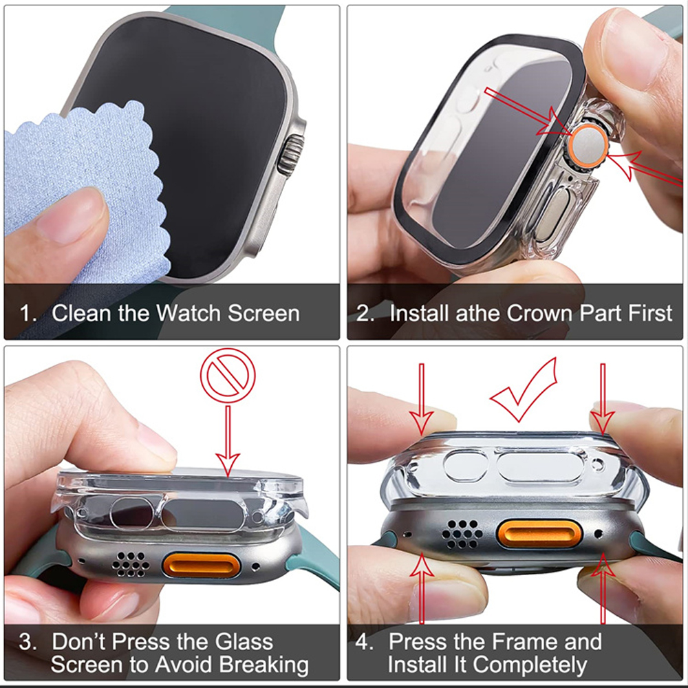 Glass+case For Apple Watch Ult - مراجعة Luxury Watch Apple Bands وسعره