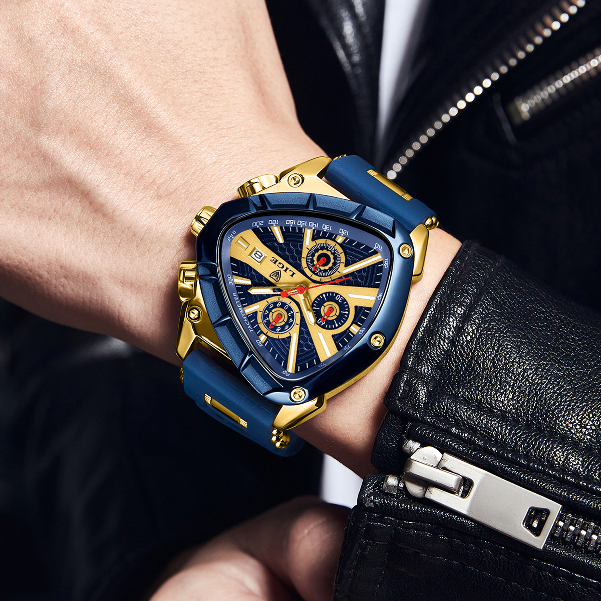 LIGE Military Men Watch Fashio - مراجعة Watch Triangle Luxury وسعره