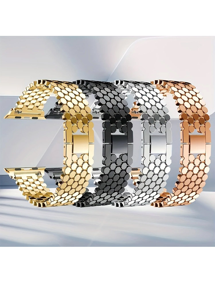 Stainless Steel Strap For Appl - مراجعة Luxury Watch Apple Bands وسعره