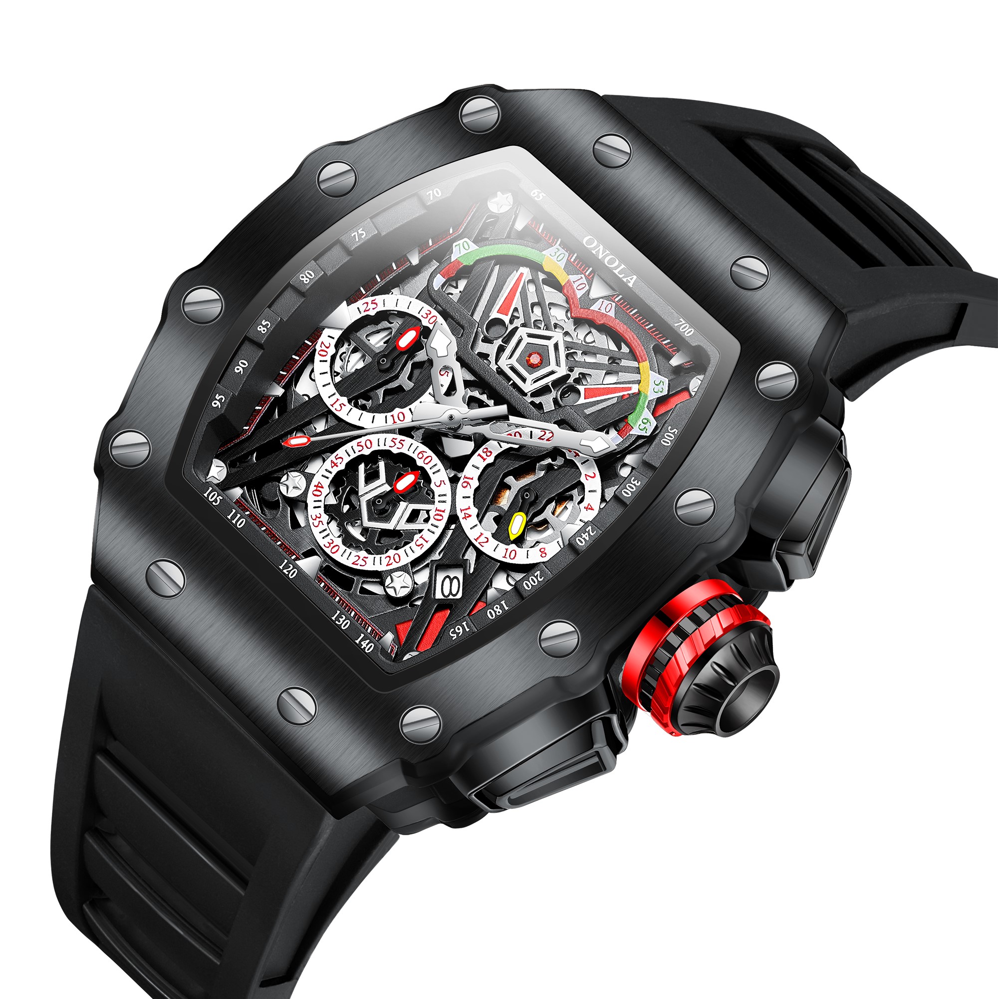 ONOLA 2021 Top Brand Watch Men - مراجعة Luxury Watch Logos وسعره
