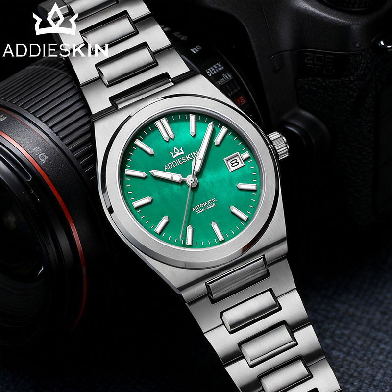 ADDIESKIN K008 Green Mother of - مراجعة Luxury Watch With Green Dial وسعره