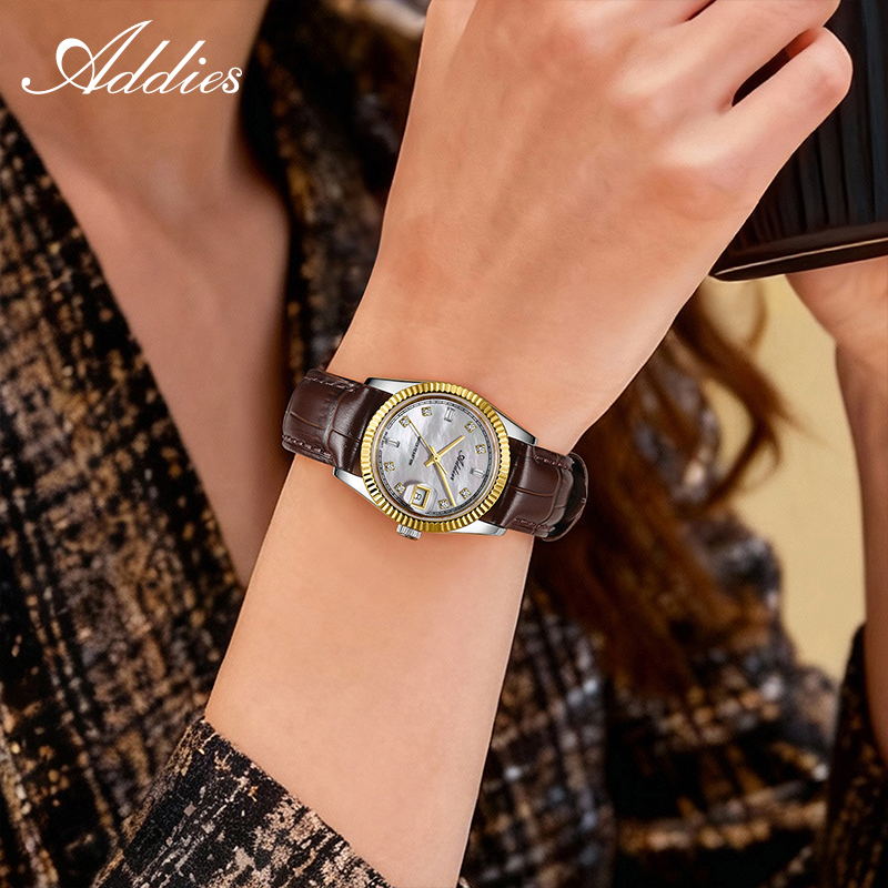 Addies 585 Quartz Woman's Watc - مراجعة Luxury Watch Leather وسعره