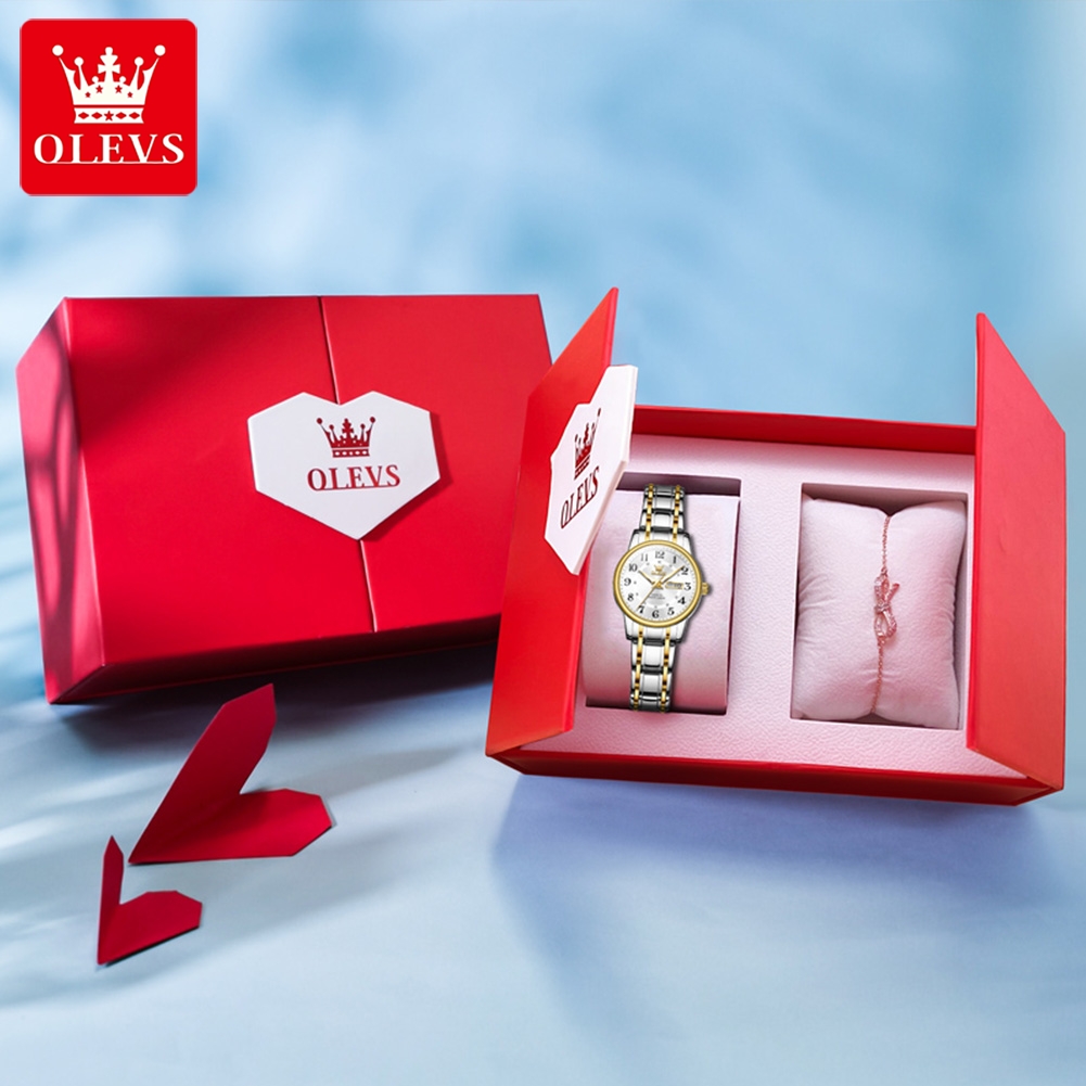 OLEVS 2891 Luxury Brand Fashio - مراجعة Luxury Watch Logos وسعره