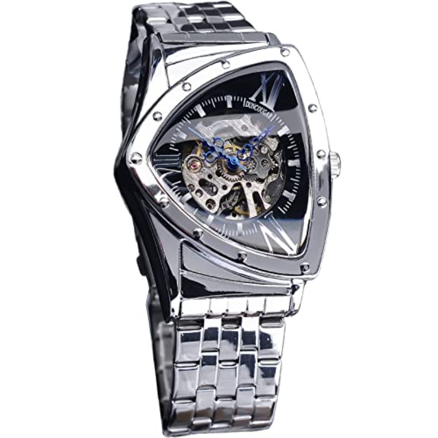 Triangle Skeleton Men's Automa - مراجعة Watch Triangle Luxury وسعره