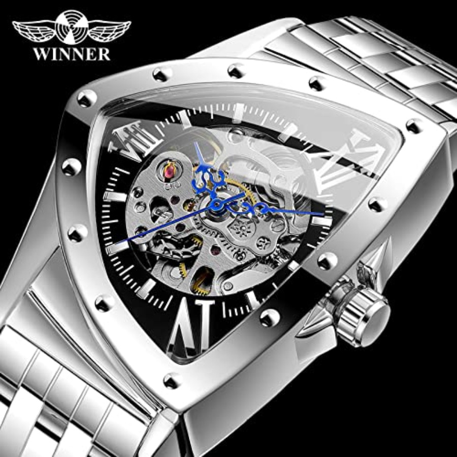Triangle Skeleton Men's Automa - مراجعة Watch Triangle Luxury وسعره