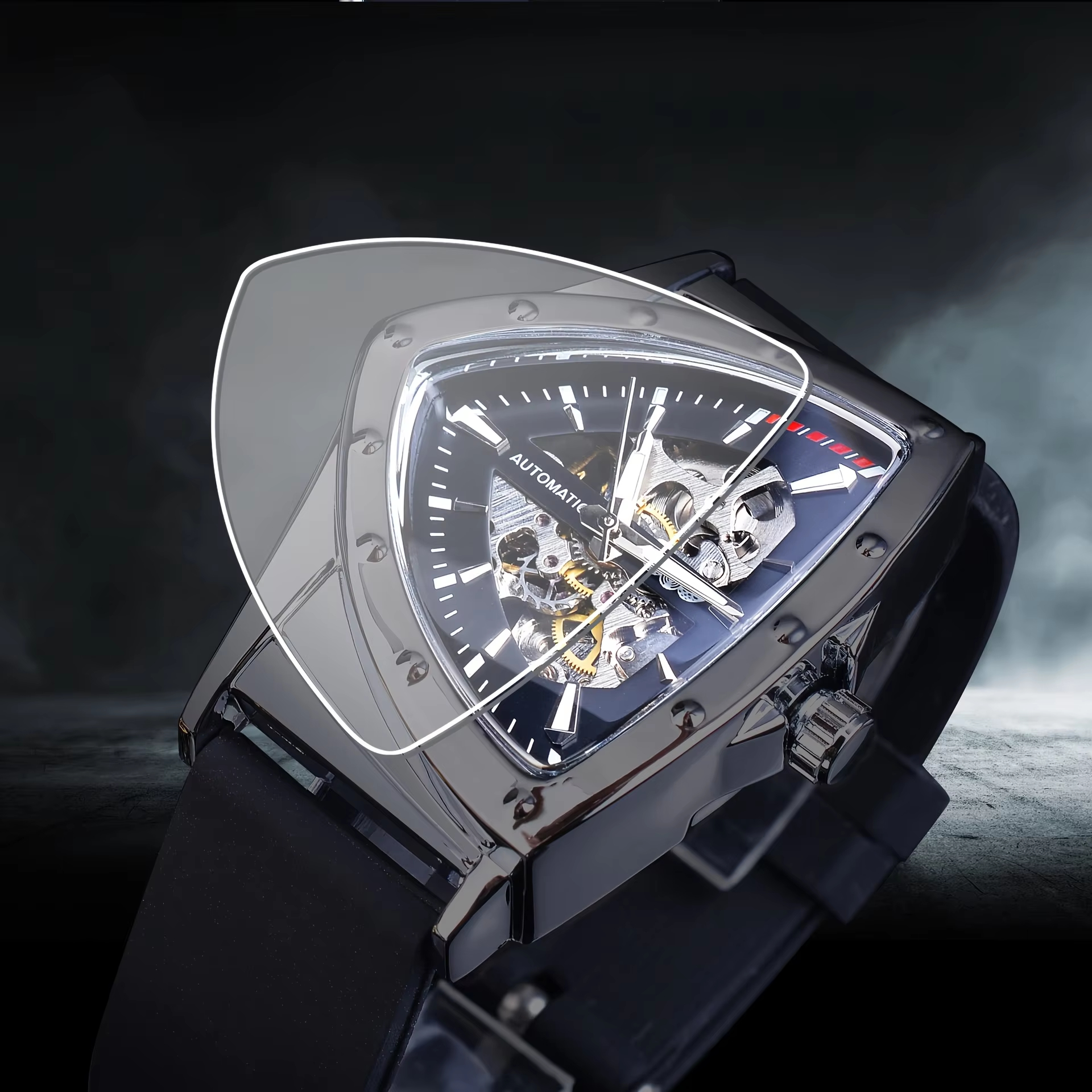 WINNER Men's Luxury Military M - مراجعة Watch Triangle Luxury وسعره