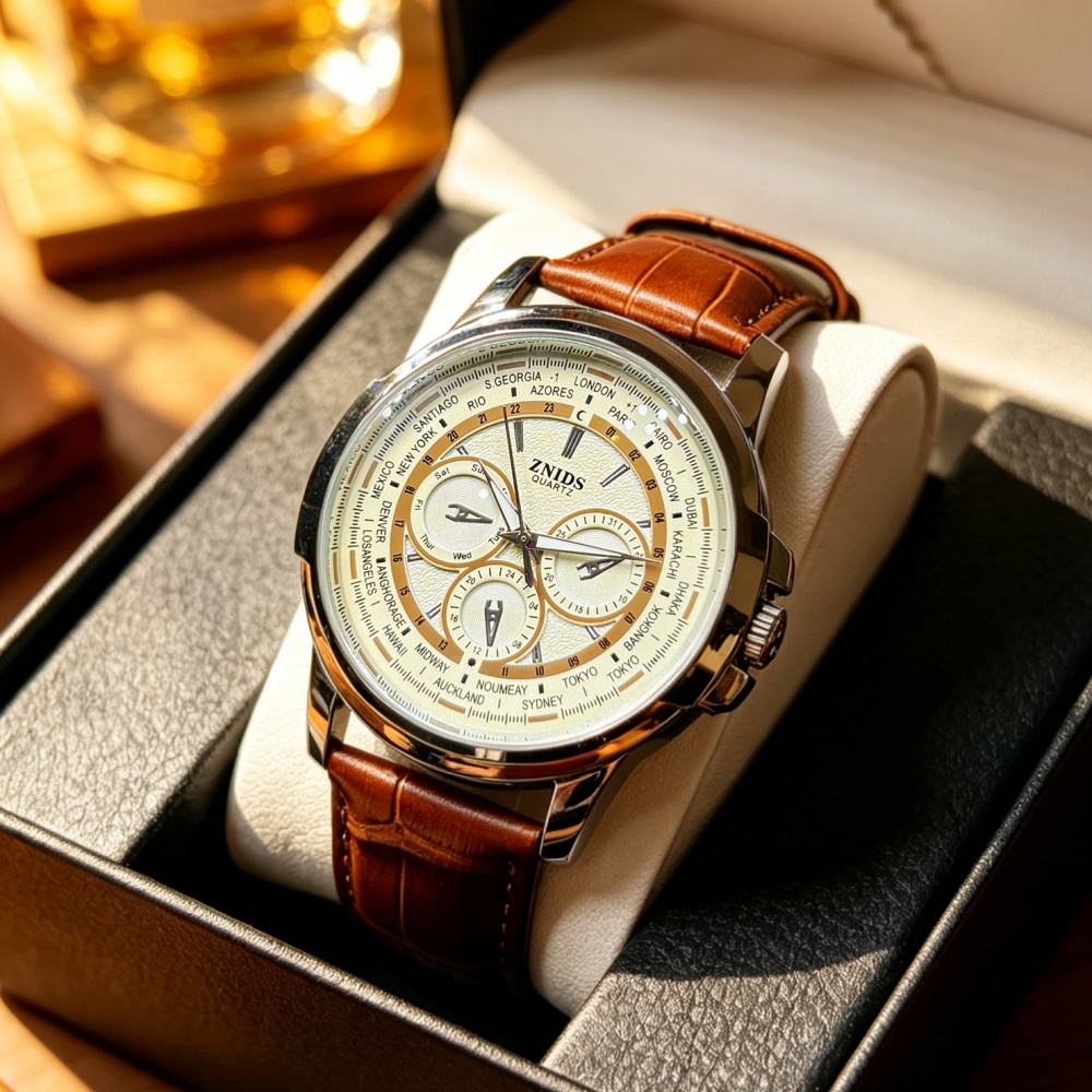 Trendy Men's Casual Quartz Wat - مراجعة Luxury Watch For Sale وسعره
