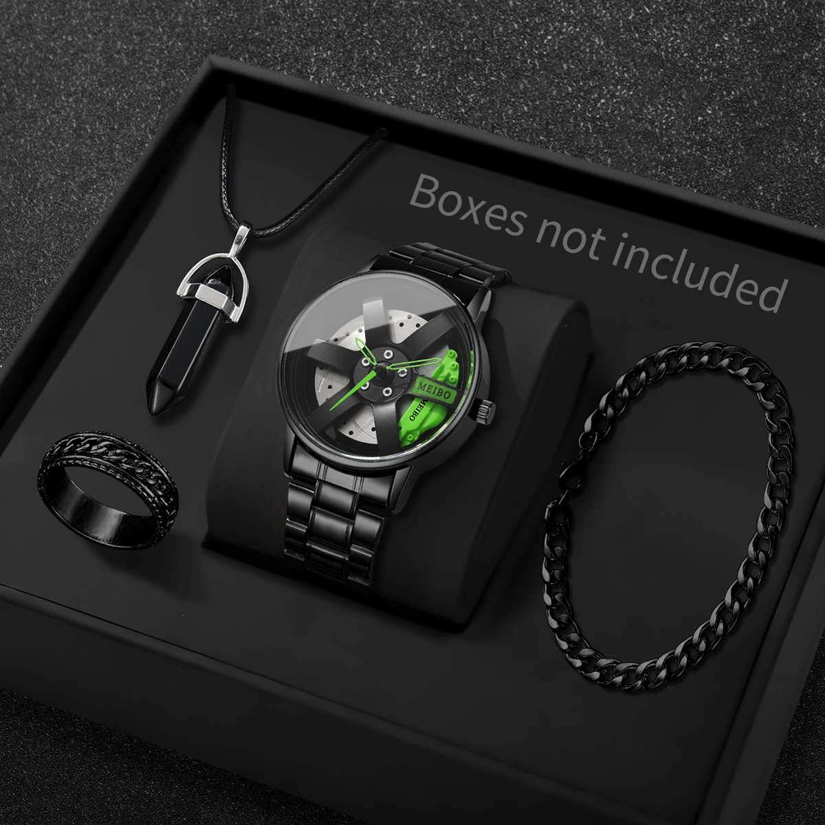 4PCS/Set Fashion 3d Car Wheel  - مراجعة Luxury Watch Organizer وسعره