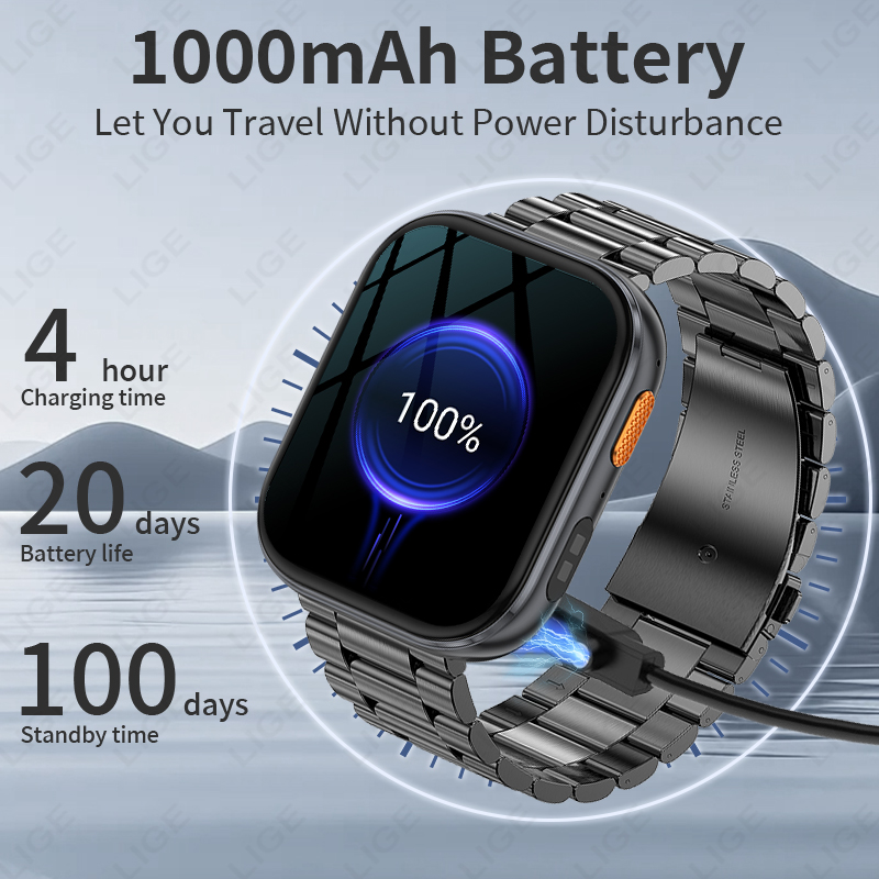 LIGE New Military Outdoor 1000 - مراجعة Luxury Watch Hd وسعره
