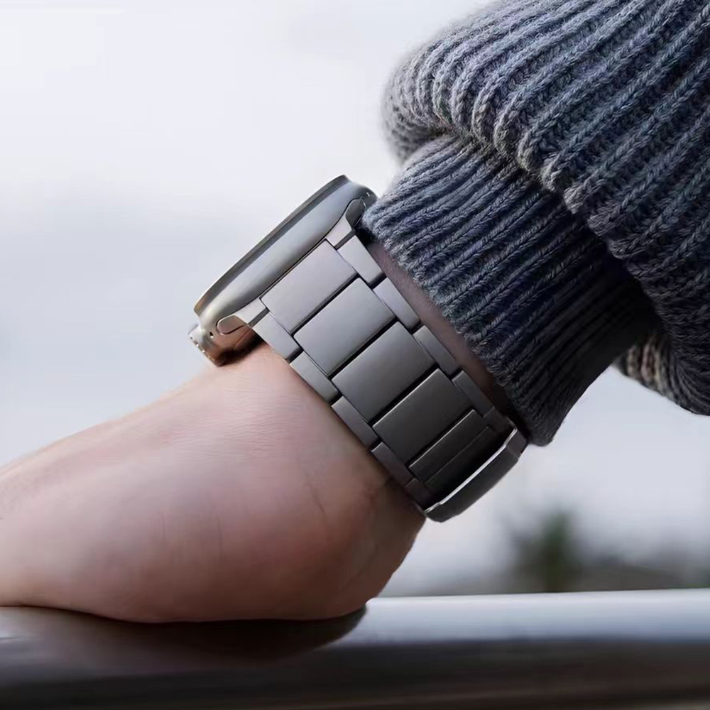 Titanium Business Men Strap fo - مراجعة Luxury Watch Apple Bands وسعره