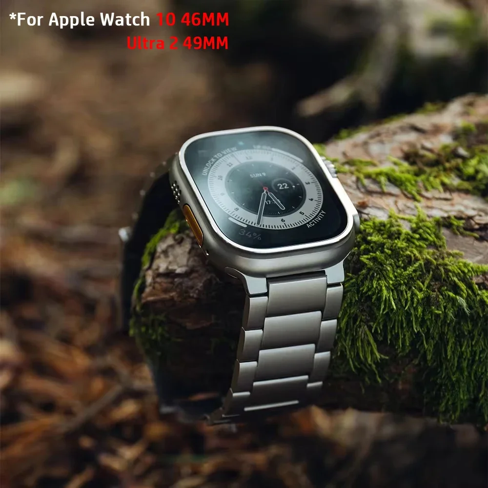 Titanium Business Men Strap fo - مراجعة Luxury Watch Apple Bands وسعره
