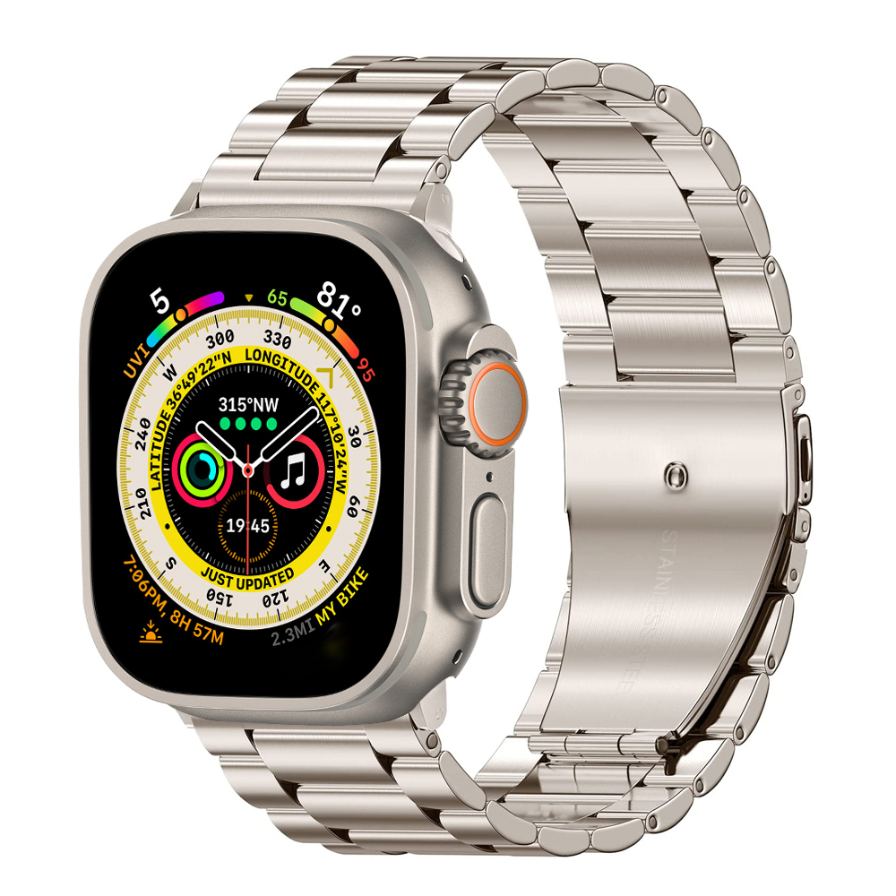 Stainless Steel Strap For Appl - مراجعة Luxury Watch Apple Bands وسعره