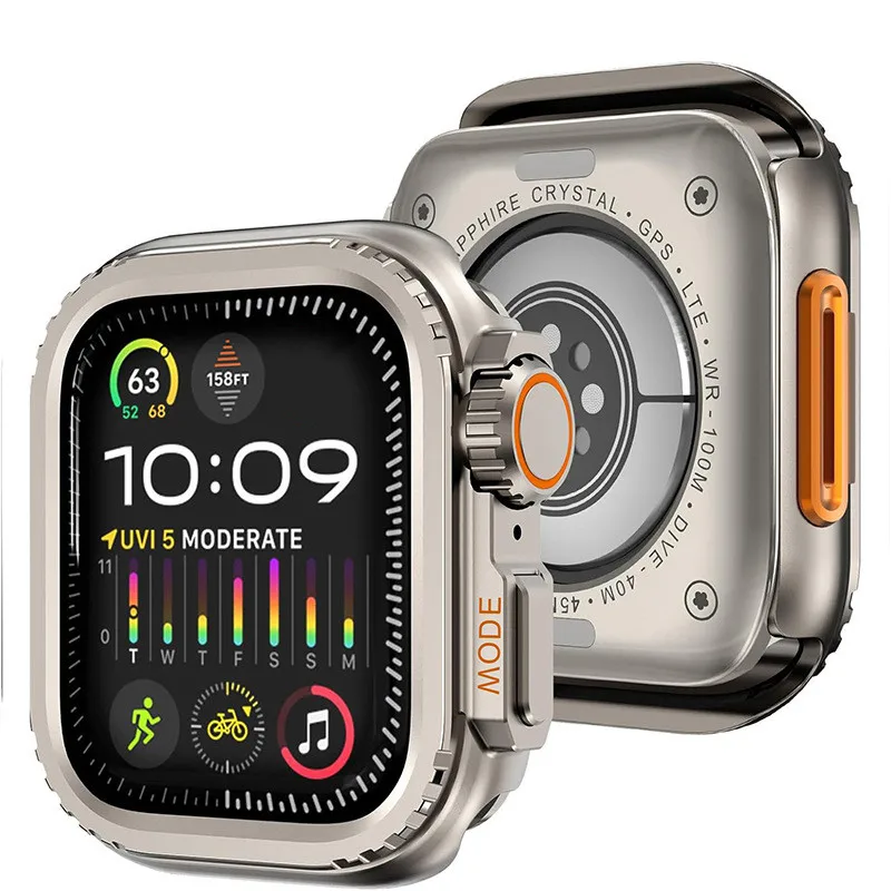 Luxury Titanium Band+Metal Cas - مراجعة Luxury Watch Apple Bands وسعره