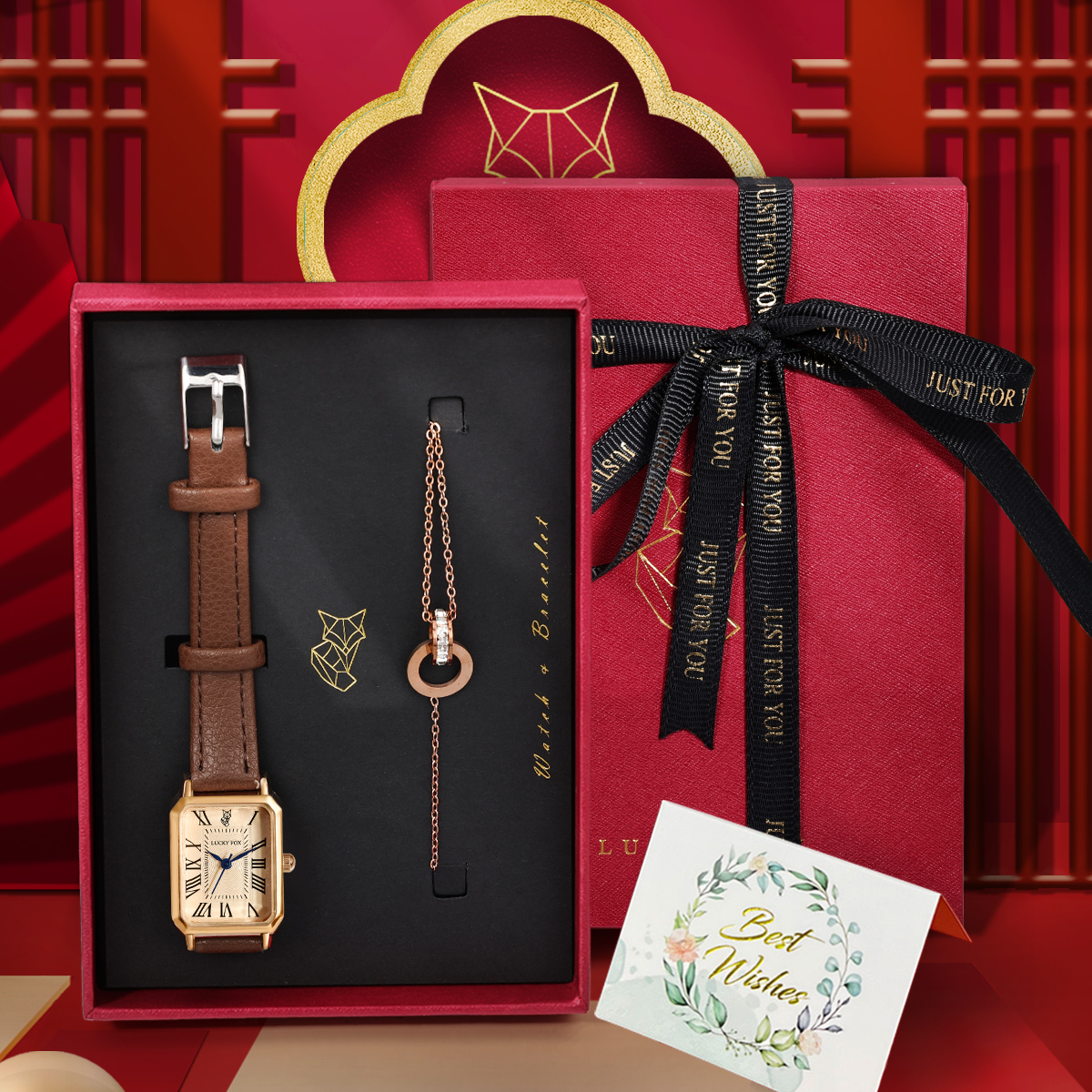 LUCKY FOX 2PCS Light Luxury Gi - مراجعة Luxury Watch Organizer وسعره