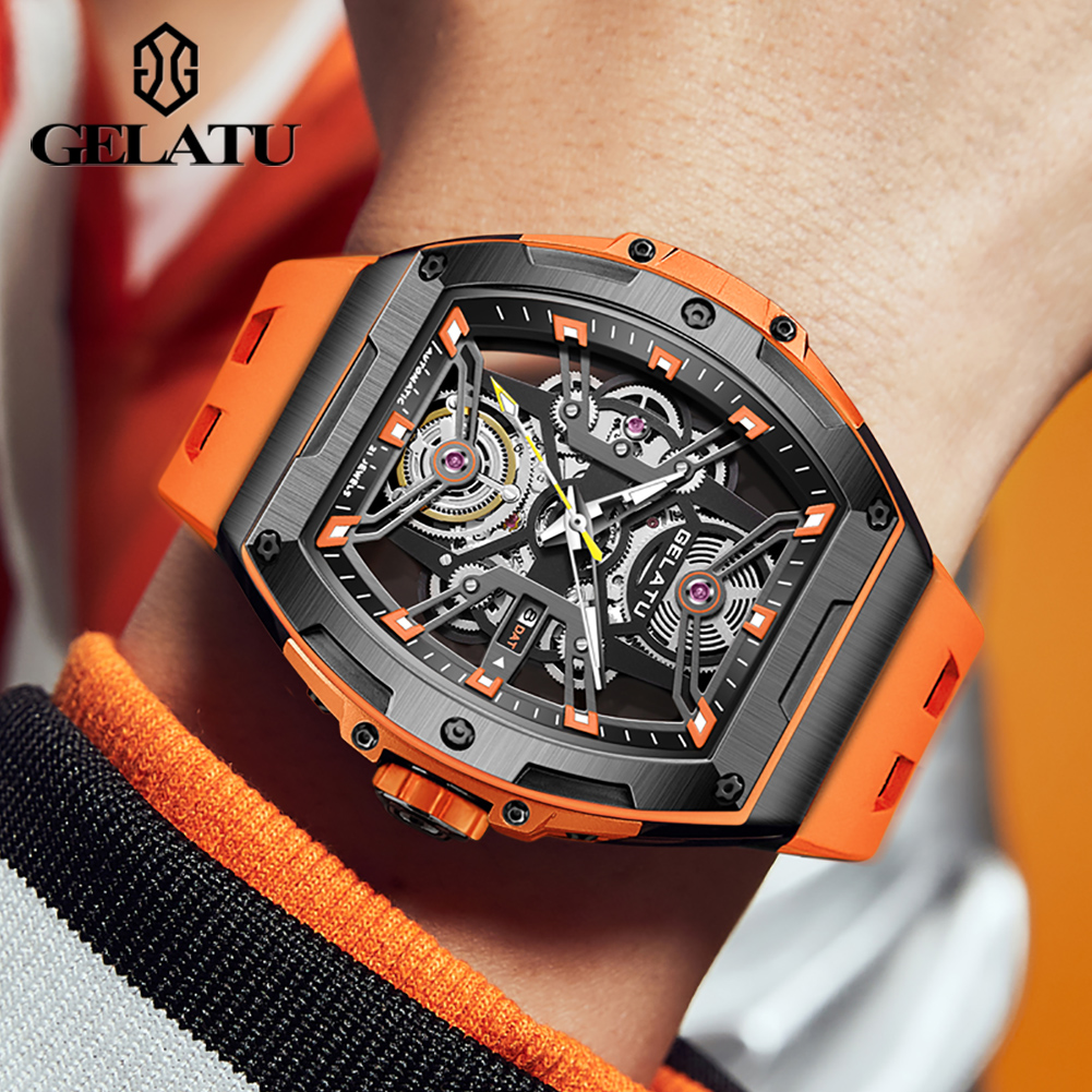 GELATU Men's Watches Trend Fas - مراجعة Luxury Watch Leather وسعره