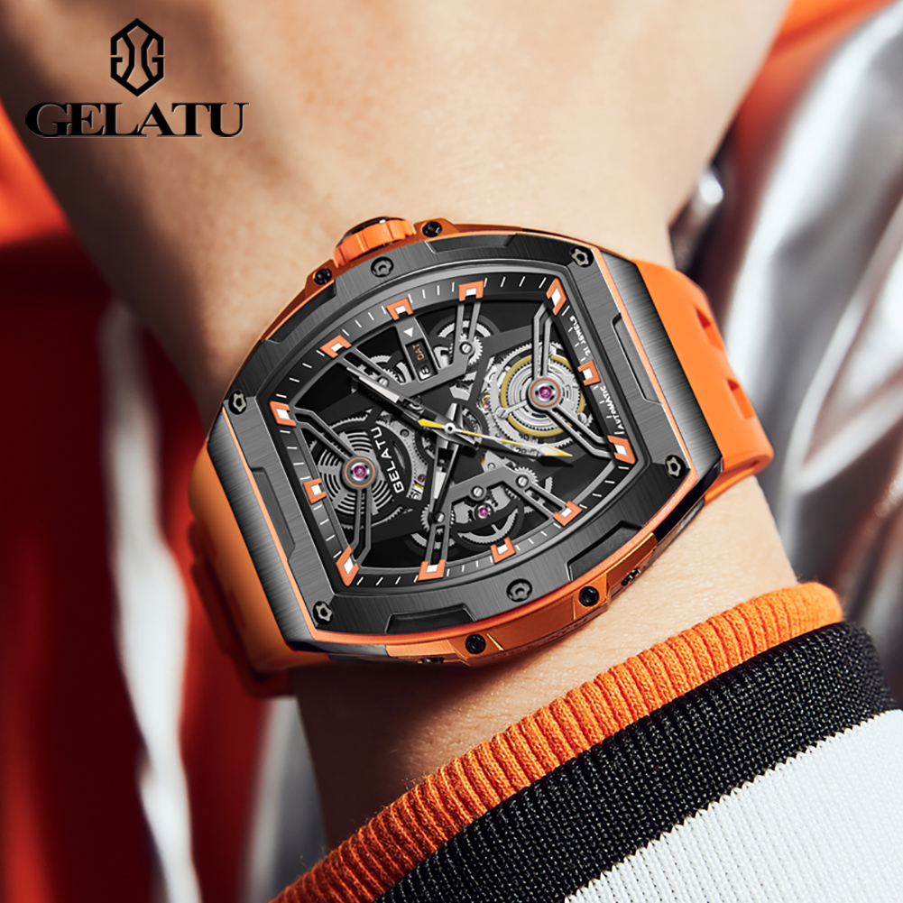GELATU Men's Watches Trend Fas - مراجعة Luxury Watch Leather وسعره