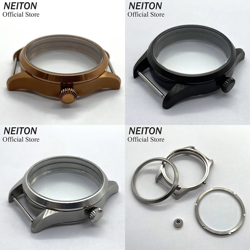 NEITON 42mm Manual Watch Case  - مراجعة Sapphire Crystal Display وسعره