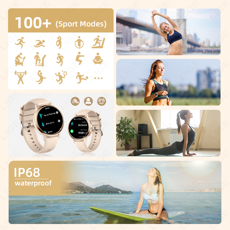 2026 LIGE Women Smart Watch Lu - مراجعة Luxury Watch Hd وسعره