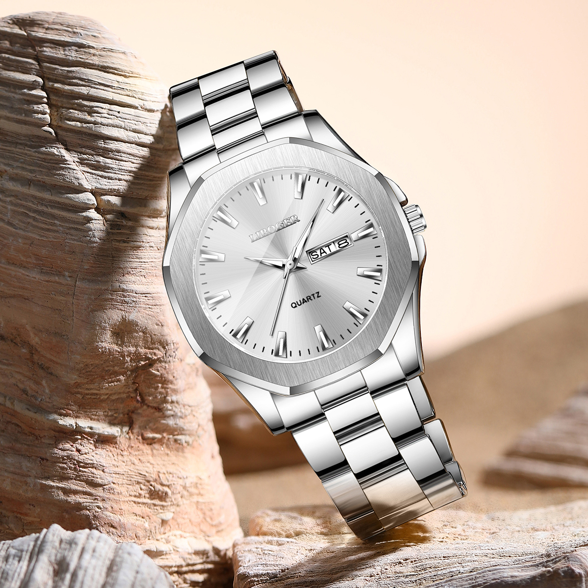 Luxury Stainless Steel Men's C - مراجعة Luxury Watch Organizer وسعره
