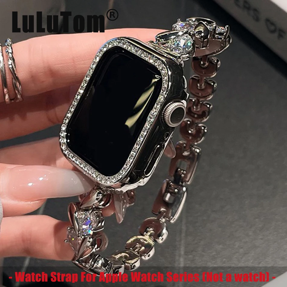 Love Diamond Strap For Apple W - مراجعة Luxury Watch Apple Bands وسعره