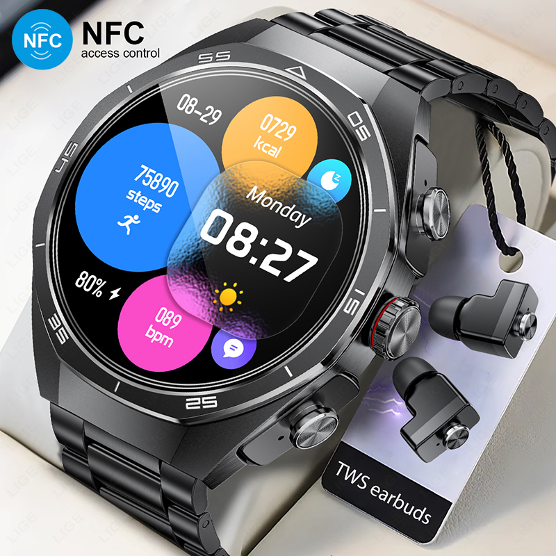 TWS Music Watches Earbuds Smar - مراجعة Luxury Watch Repair وسعره