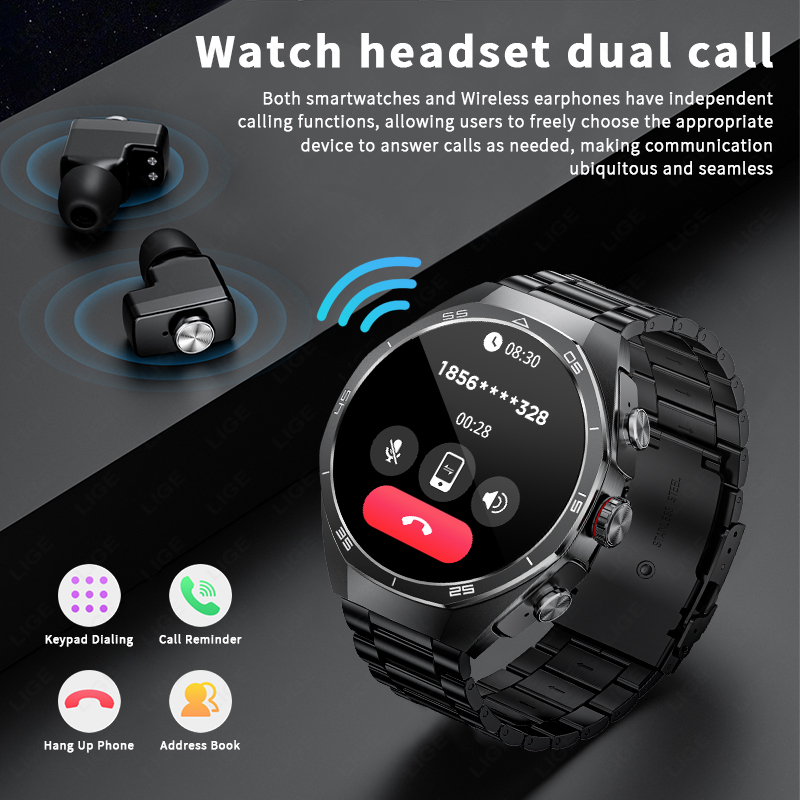 TWS Music Watches Earbuds Smar - مراجعة Luxury Watch Repair وسعره
