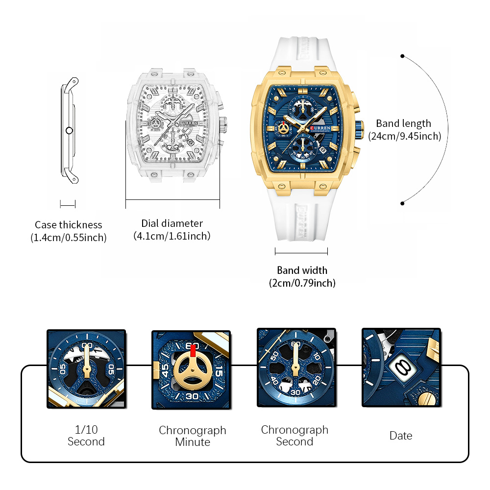 CURREN Luxury Vintage Watch fo - مراجعة Luxury Watch Japan وسعره