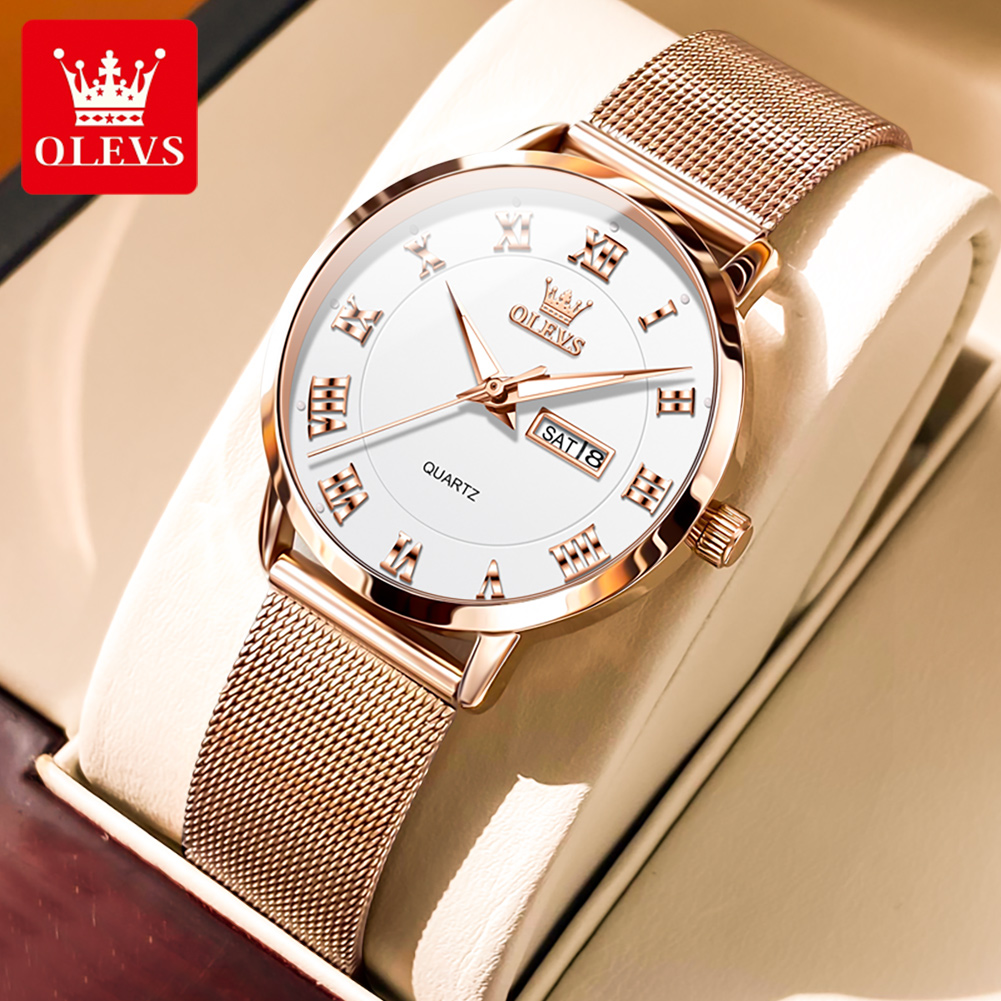 OLEVS 2920 Elegant Original Wo - مراجعة Luxury Watch Logos وسعره