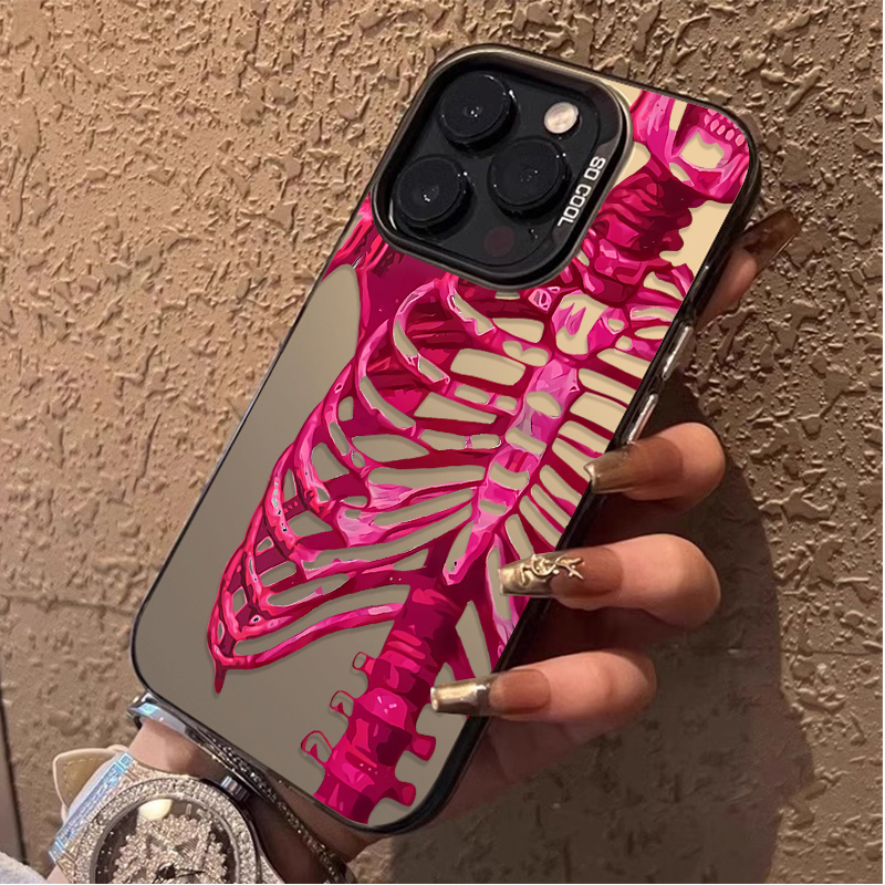 Luxury Pink Green Skull Phone  - مراجعة Luxury Watch Case وسعره