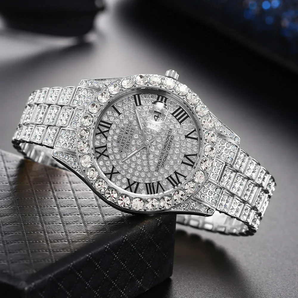 Hot Sale Diamond Bling Watch M - مراجعة Luxury Watch For Sale وسعره