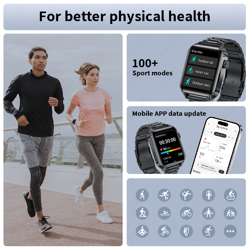 LIGE Smart Watch Sport Fitness - مراجعة Luxury Watch For Sale وسعره