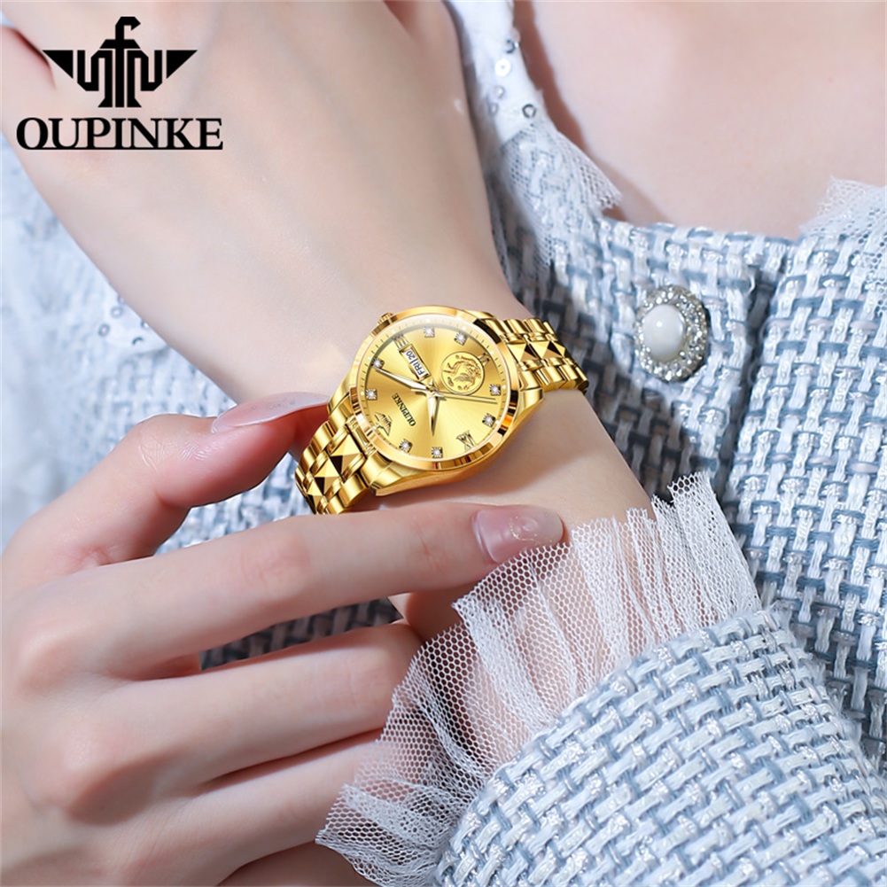 OUPINKE Woman's Watch 3259 Bus - مراجعة Sapphire Crystal Display وسعره