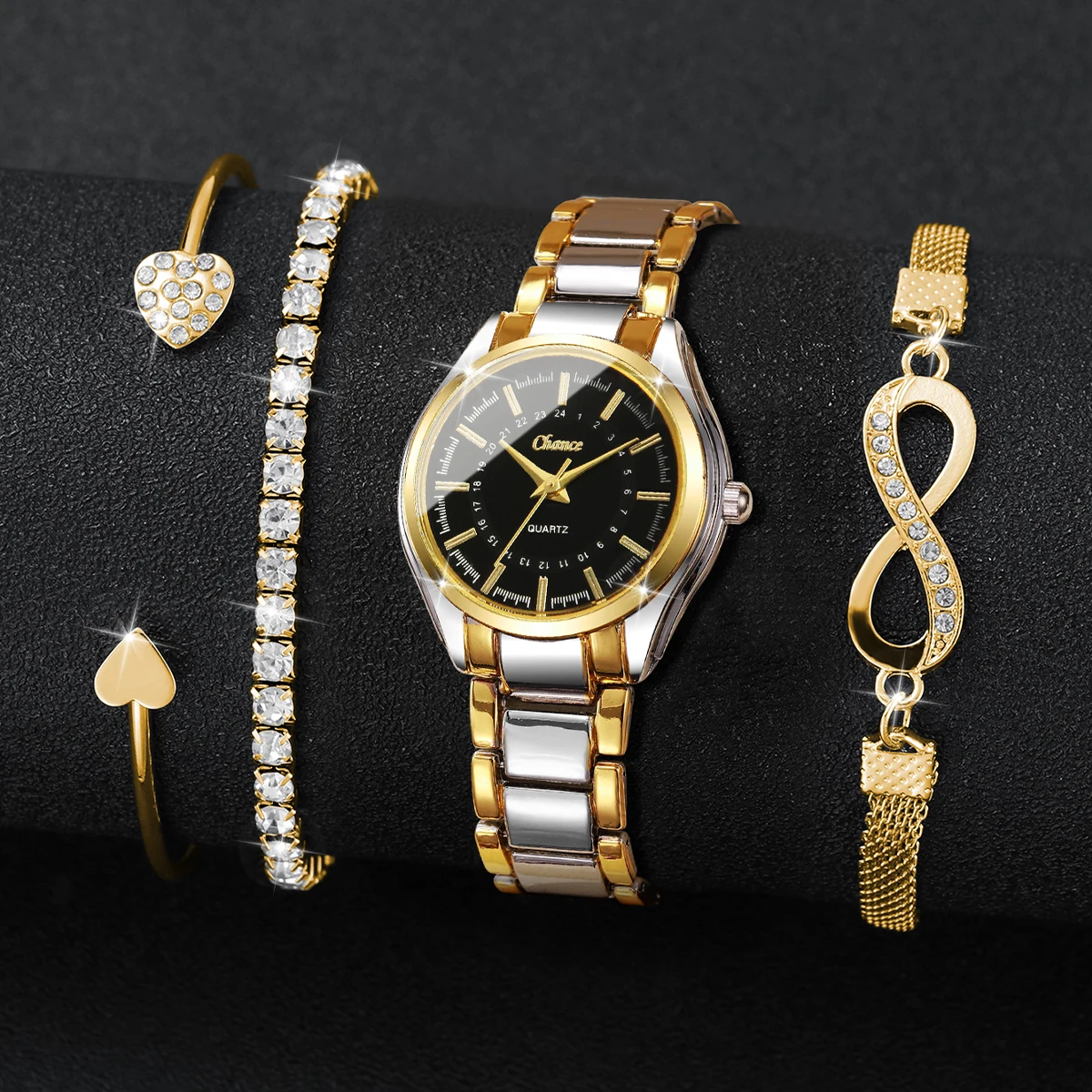 4PCS Elegant Women Watches Bra - مراجعة Luxury Watch Organizer وسعره