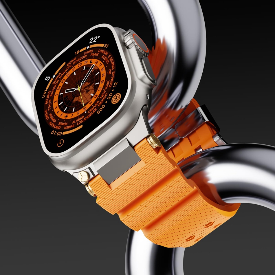 Luxury Silicone Rubber Band fo - مراجعة Luxury Watch Apple Bands وسعره
