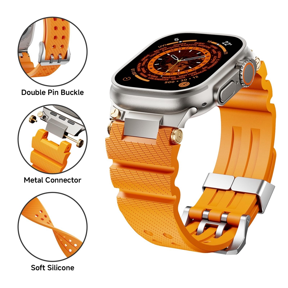Luxury Silicone Rubber Band fo - مراجعة Luxury Watch Apple Bands وسعره