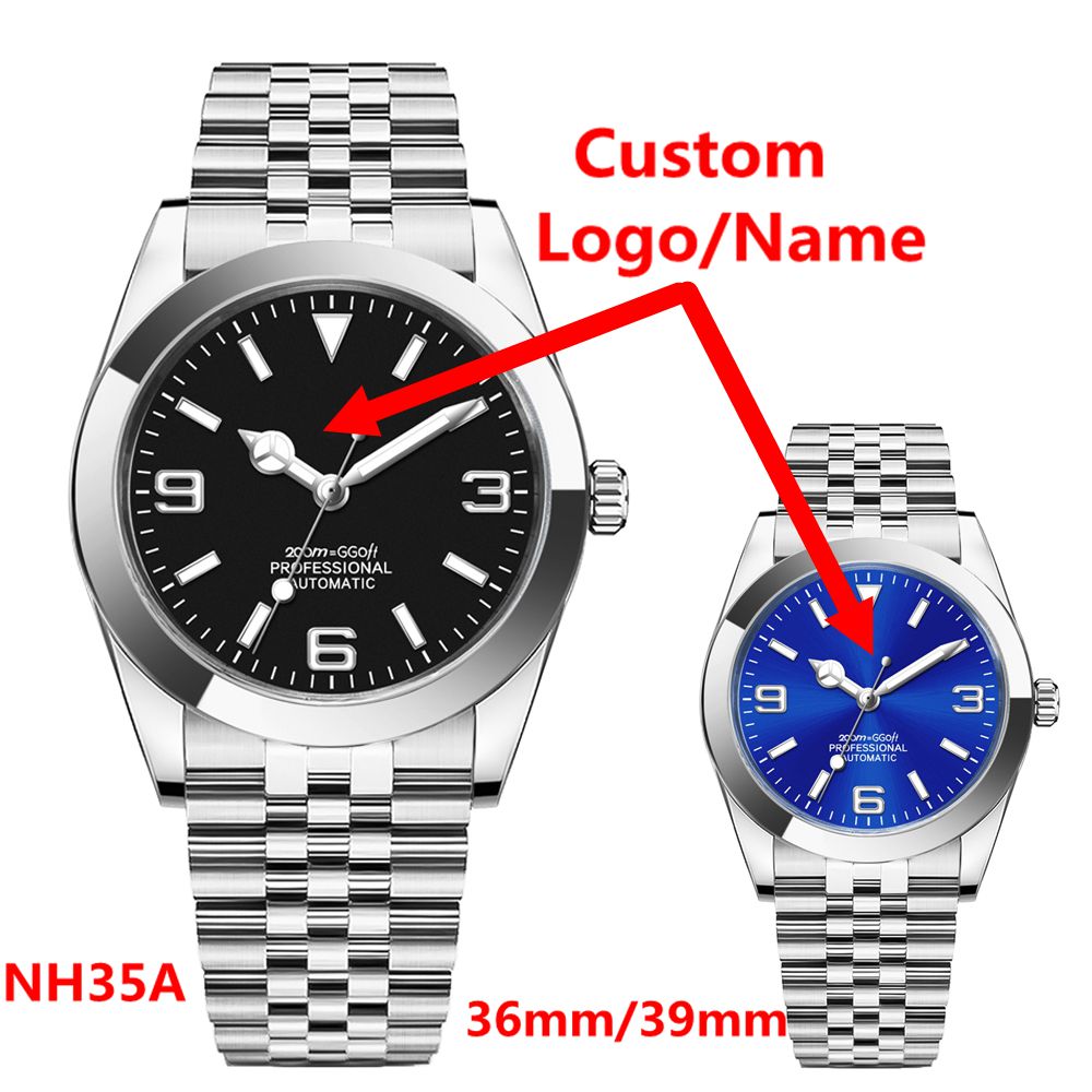 Custom Logo Luxury NH35 Watch  - مراجعة Luxury Watch Logos وسعره