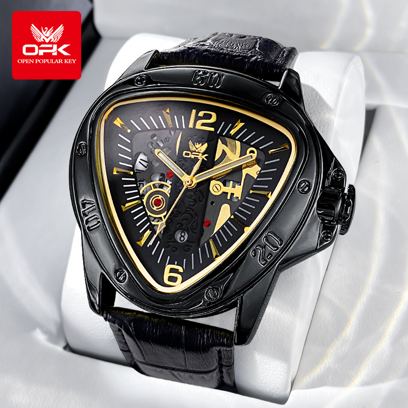 OPK Men's Watches Triangle Big - مراجعة Watch Triangle Luxury وسعره