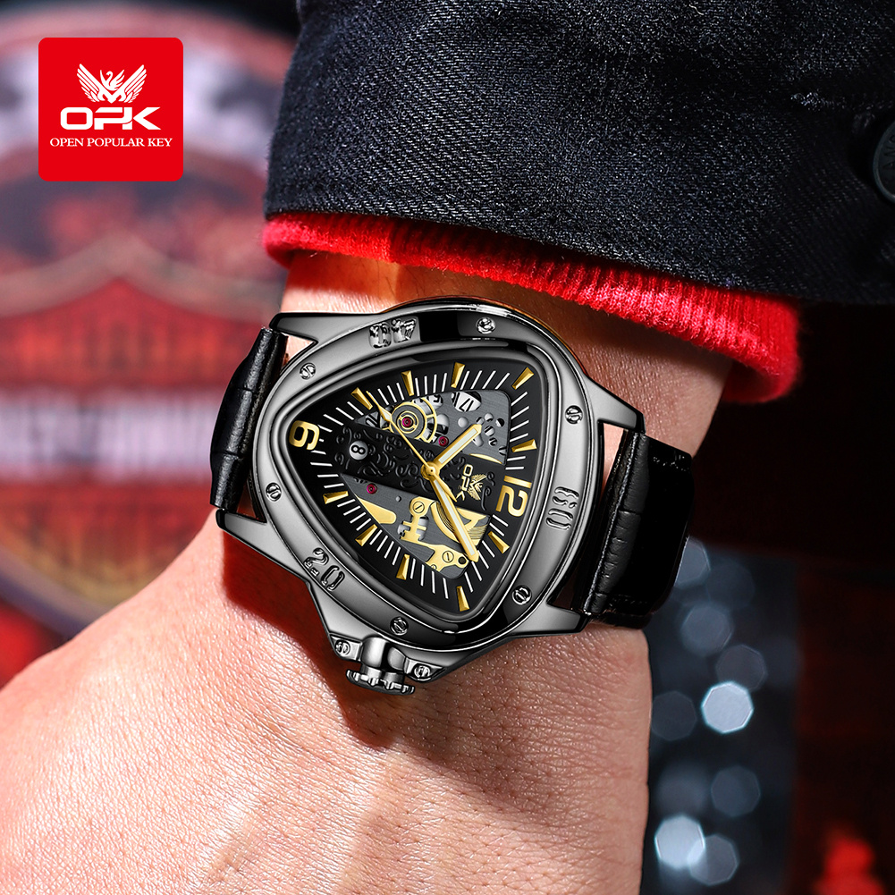OPK Men's Watches Triangle Big - مراجعة Watch Triangle Luxury وسعره