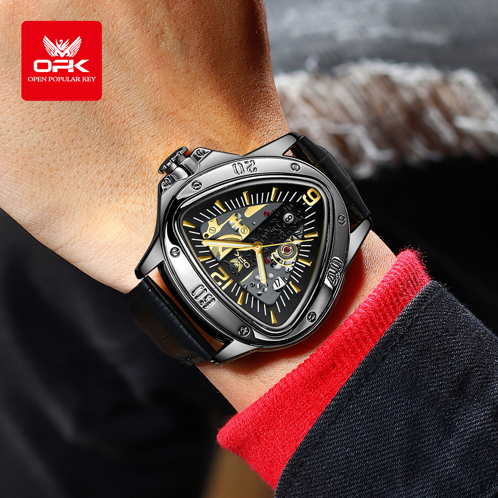 OPK Men's Watches Triangle Big - مراجعة Watch Triangle Luxury وسعره