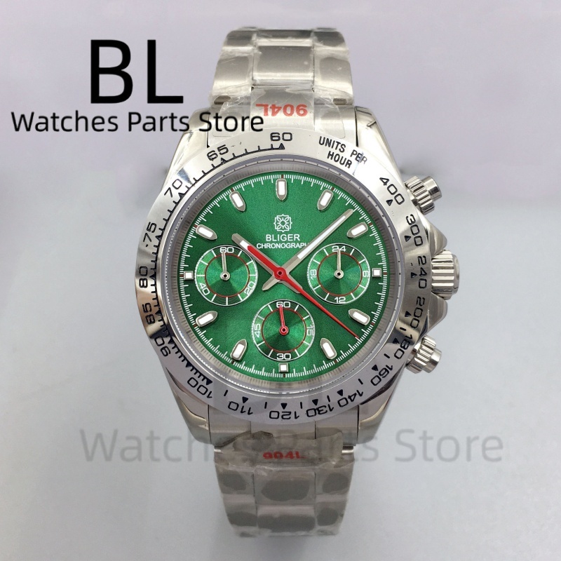 BLIGER 39mm Luxury Green Dial  - مراجعة Luxury Watch With Green Dial وسعره