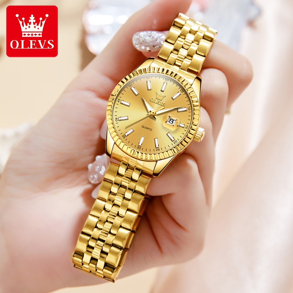 OLEVS 5593 Quartz Women's Watc - مراجعة Luxury Watch Logos وسعره