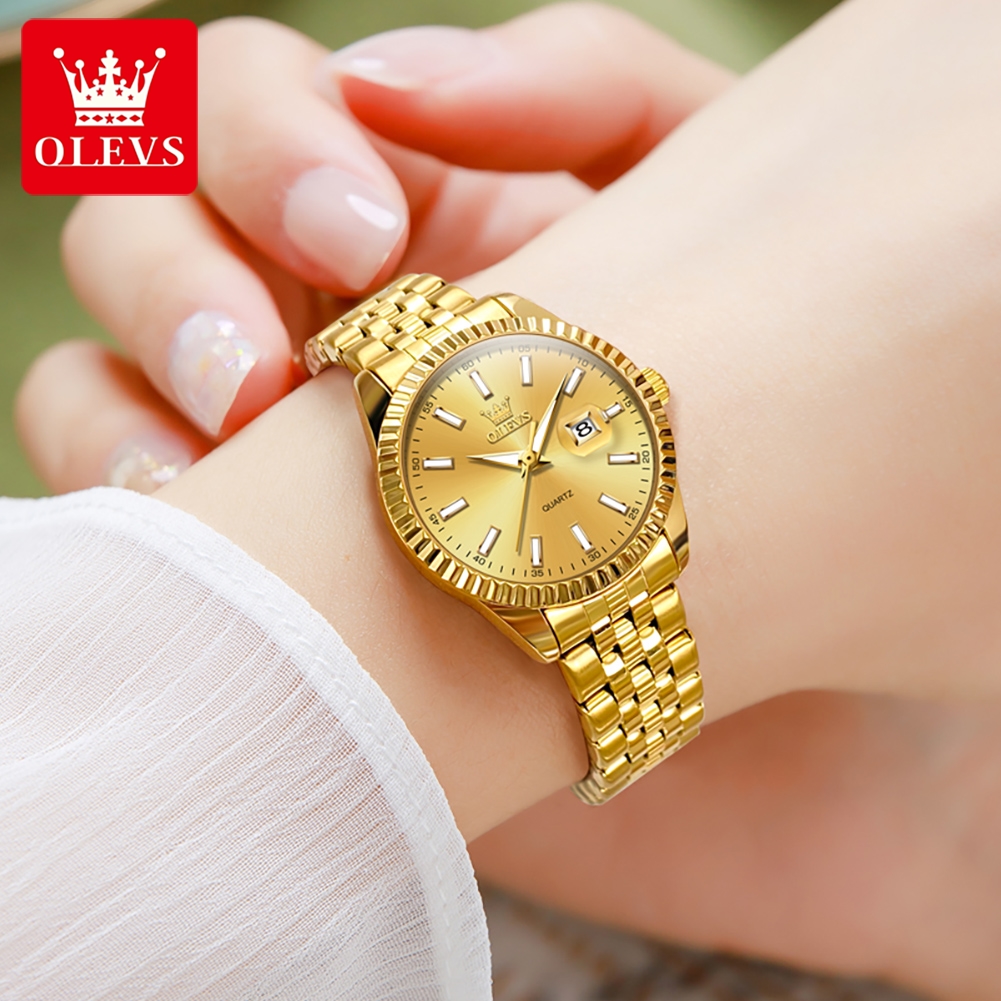 OLEVS 5593 Quartz Women's Watc - مراجعة Luxury Watch Logos وسعره